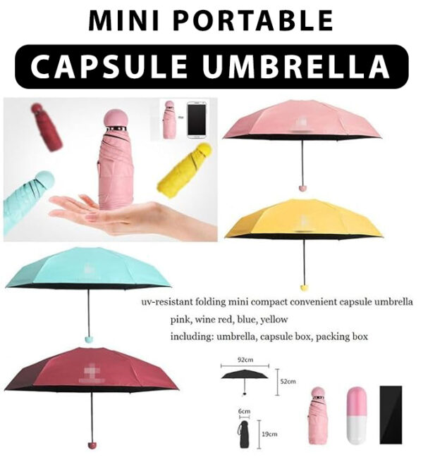 Mini Portable Capsule Umbrella - Image 3