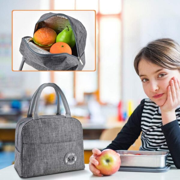 Stylish Matte Finish Insulated Lunch Bags - Image 3