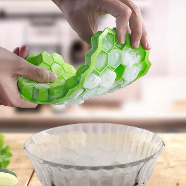 37 CAVITY HEXAGONAL ICE CUBES SILICONE TRAY