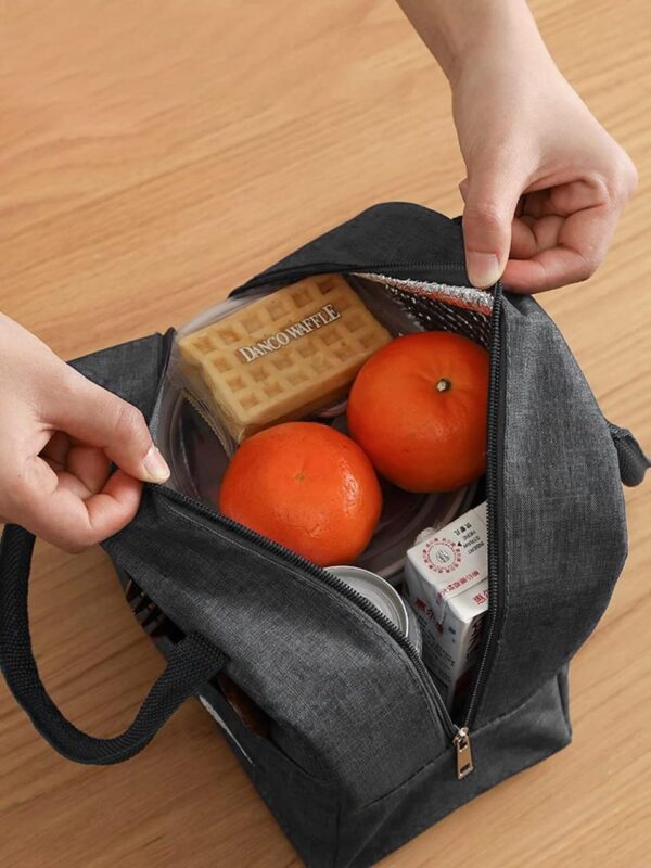 Stylish Matte Finish Insulated Lunch Bags - Image 4