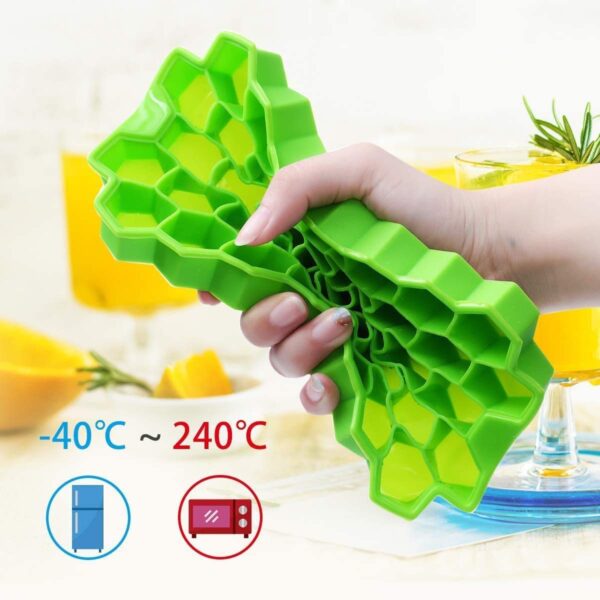 37 CAVITY HEXAGONAL ICE CUBES SILICONE TRAY - Image 5