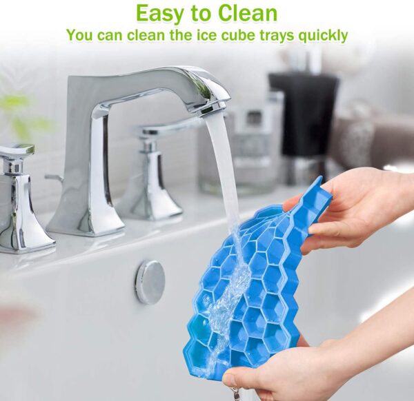 37 CAVITY HEXAGONAL ICE CUBES SILICONE TRAY - Image 7