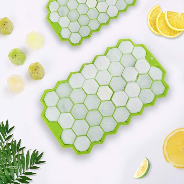 37 CAVITY HEXAGONAL ICE CUBES SILICONE TRAY - Image 12