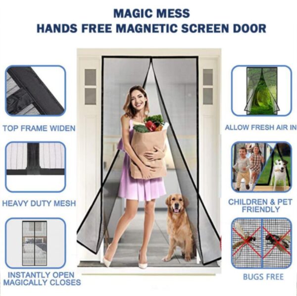Advanced Magnetic Mosquito Screen Door
