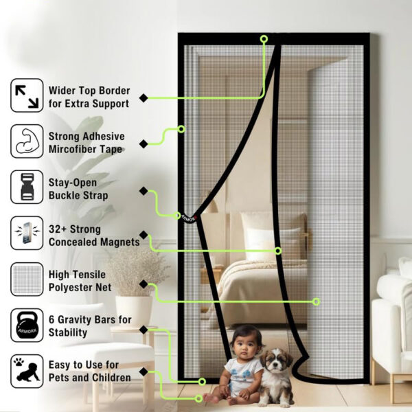 Advanced Magnetic Mosquito Screen Door - Image 6