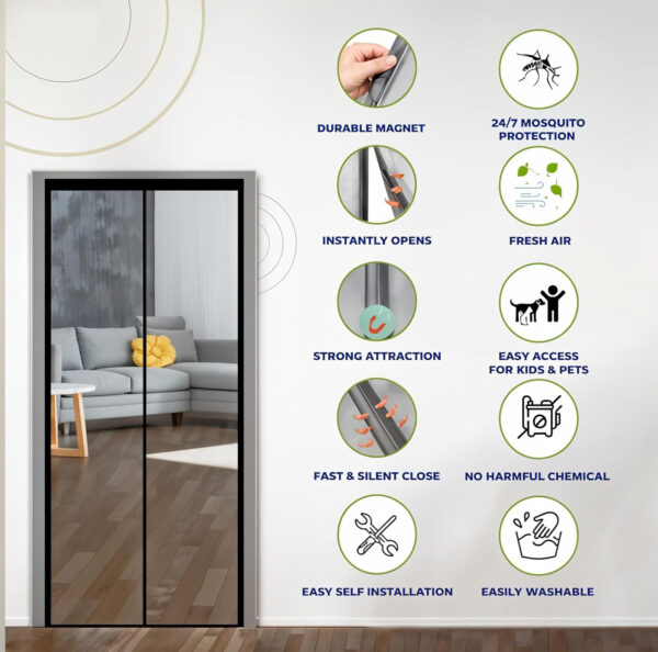 Advanced Magnetic Mosquito Screen Door - Image 8