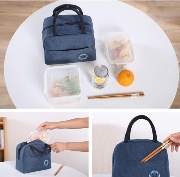 Stylish Matte Finish Insulated Lunch Bags - Image 9