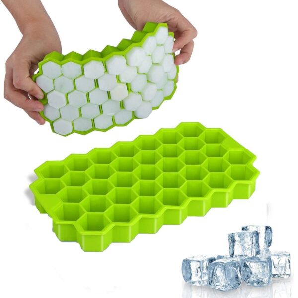 37 CAVITY HEXAGONAL ICE CUBES SILICONE TRAY - Image 21