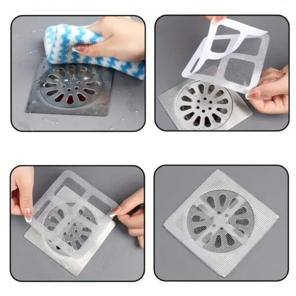 DISPOSABLE SHOWER DRAIN COVER 10 PCS PACK