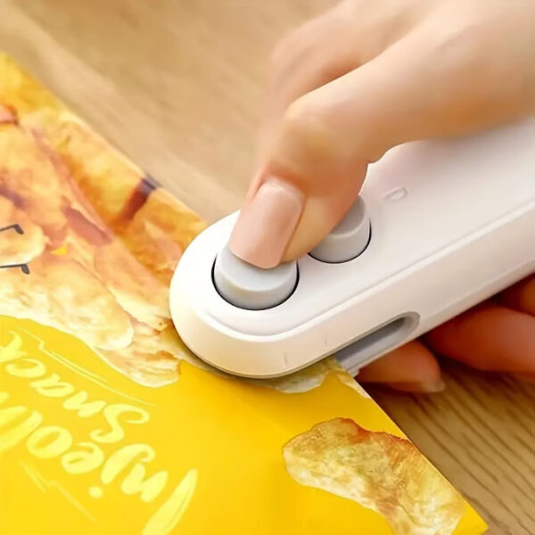 Portable Mini Sealing Machine - 2-in-1 USB Rechargeable Magnetic Bag Sealer with Cutter - Image 12
