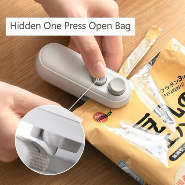 Portable Mini Sealing Machine - 2-in-1 USB Rechargeable Magnetic Bag Sealer with Cutter - Image 15