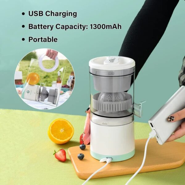 Electric Citrus Fruit Juicer – USB Rechargeable | Fast & Easy - Image 10