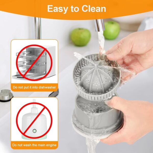 Electric Citrus Fruit Juicer – USB Rechargeable | Fast & Easy - Image 9