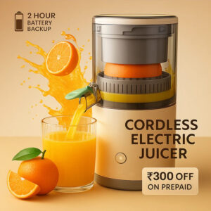 Electric Citrus Fruit Juicer – USB Rechargeable | Fast & Easy