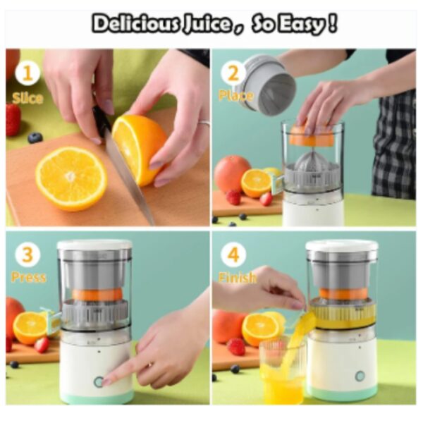 Electric Citrus Fruit Juicer – USB Rechargeable | Fast & Easy - Image 7